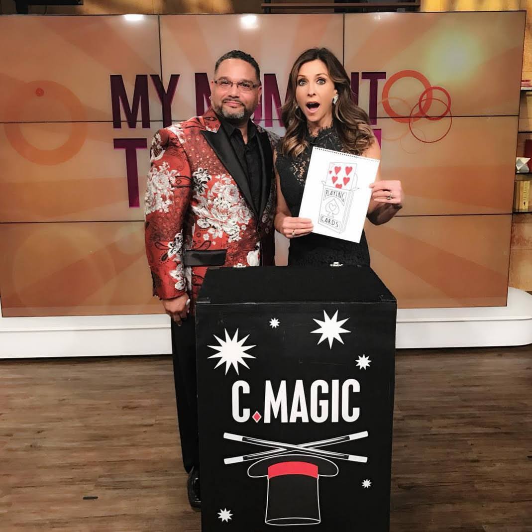 C. Magic on television news set
