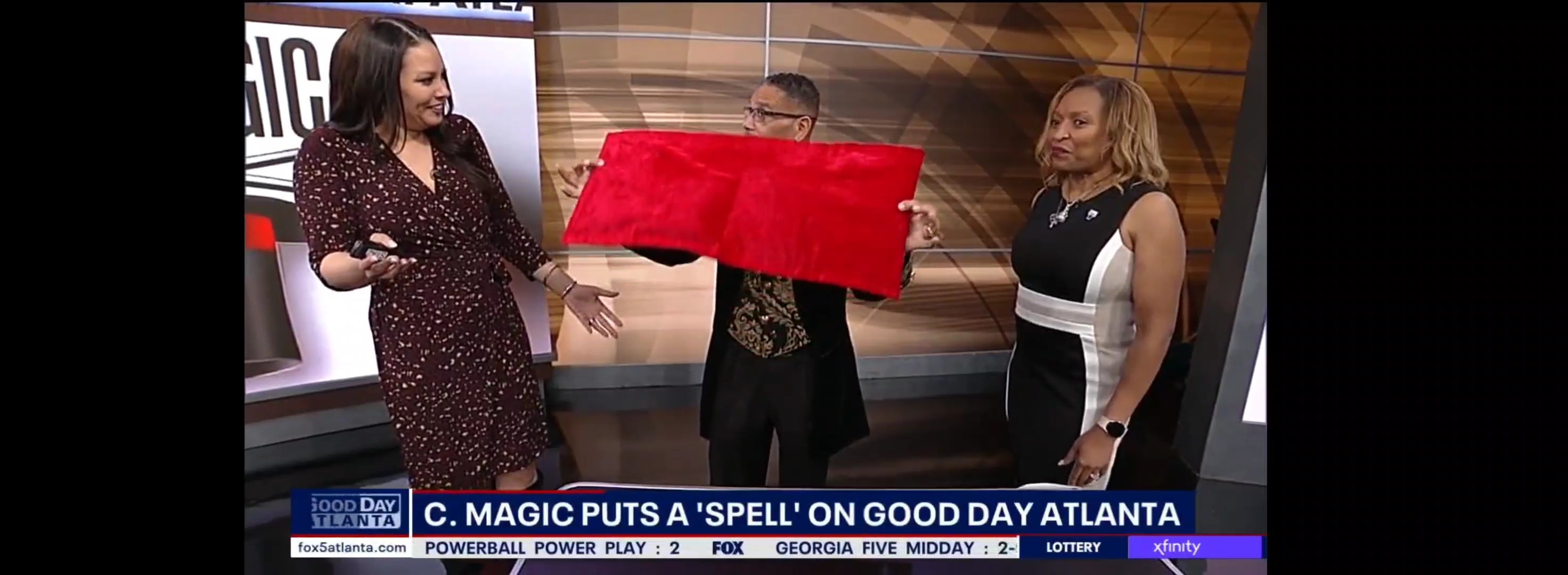 C. Magic on Good Day Atlanta Fox 5 performing magic